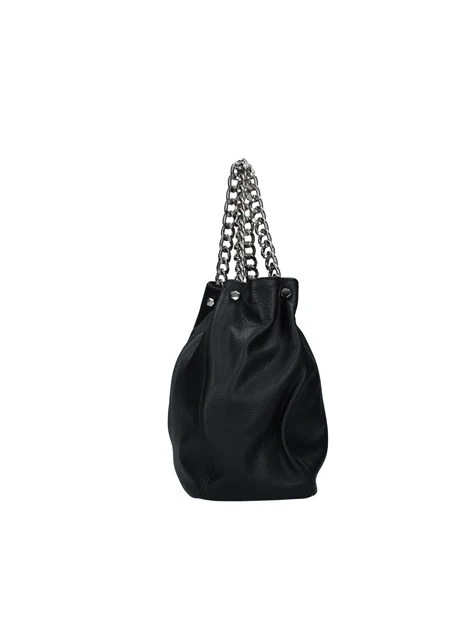 BORSA A SPALLA CON CATENA DONNA NERO