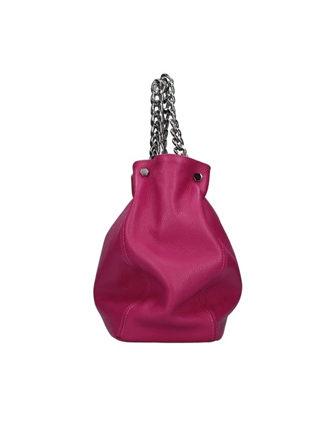 BORSE A SPALLA CON MANICO IN CATENA DONNA FUCSIA