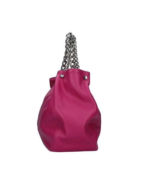 BORSE A SPALLA CON MANICO IN CATENA DONNA FUCSIA