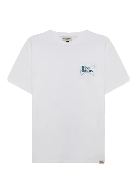 T-SHIRT CON LOGO BICOLORE UOMO BIANCO