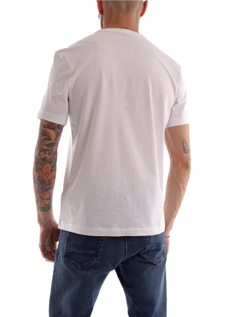 T-SHIRT CON LOGO SUL PETTO UOMO BIANCO