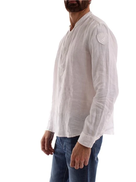 CAMICIA DI LINO UOMO BIANCO