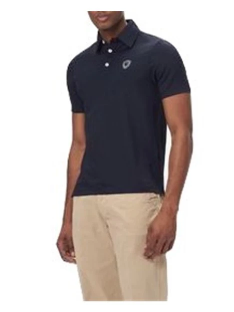 POLO CON SCUDO UOMO BLU