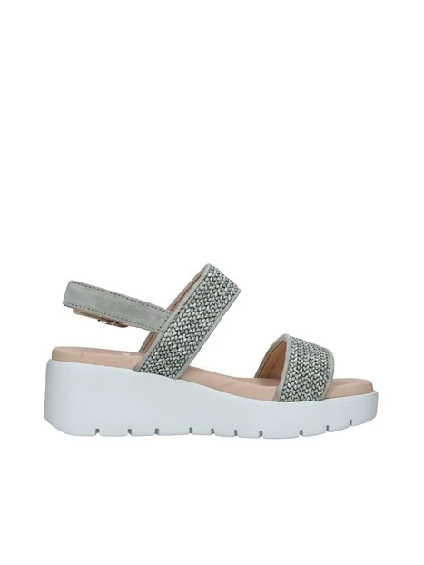 SANDALI CON ZEPPA BERA DONNA VERDE