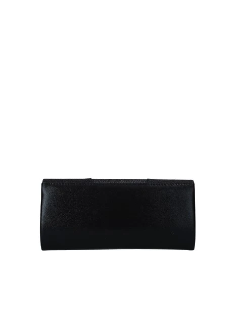 POCHETTE CON GLITTER DONNA NERO