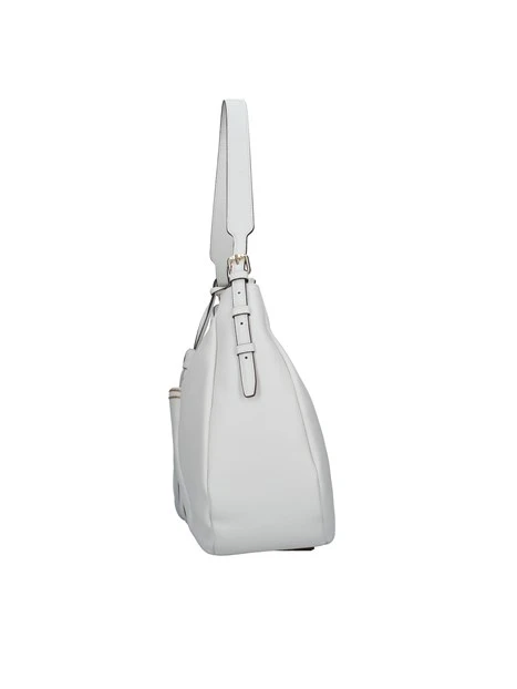 BORSA A SPALLA CON LOGO LOLA DONNA BIANCO