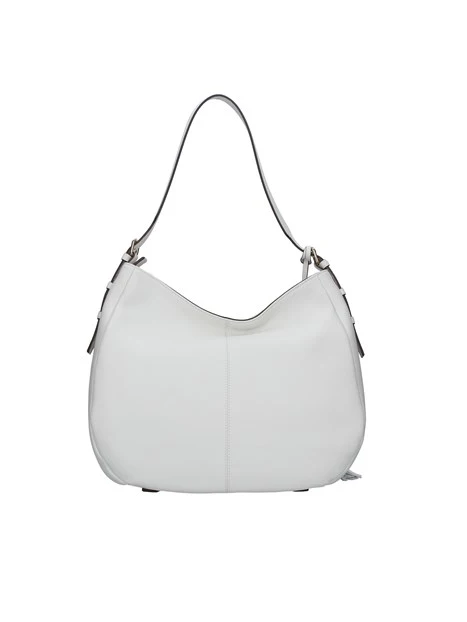 BORSA A SPALLA CON LOGO LOLA DONNA BIANCO