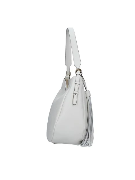 BORSA A SPALLA CON LOGO LOLA DONNA BIANCO