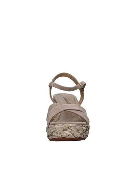 SANDALI CON ZEPPA GIOIELLO DONNA BEIGE