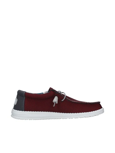 MOCASSINI SPORTIVI WALLY SOX TRIPLE NEEDLE UOMO ROSSO