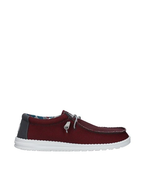 MOCASSINI SPORTIVI WALLY SOX TRIPLE NEEDLE UOMO ROSSO