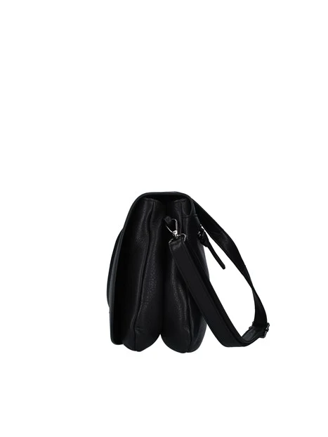 BORSA A TRACOLLA CON LOGO DONNA NERO