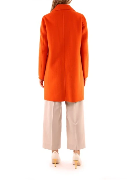 CAPPOTTO LUNGO MONOPETTO DONNA ARANCIO