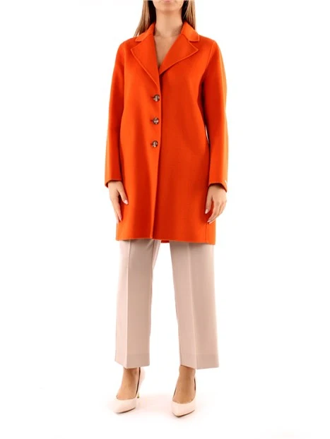 CAPPOTTO LUNGO MONOPETTO DONNA ARANCIO