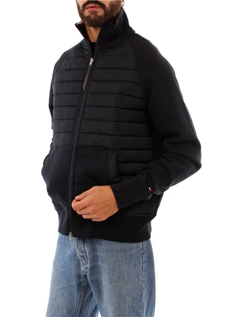 FELPA CON ZIP IMBOTTITO FRONTALMENTE UOMO BLU