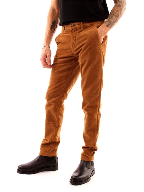 PANTALONI CHINO SLIM UOMO BEIGE