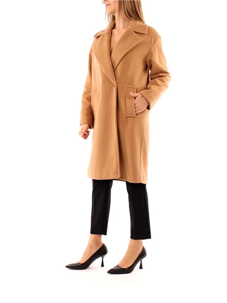 CAPPOTTO LUNGO DOPPIOPETTO DONNA BEIGE