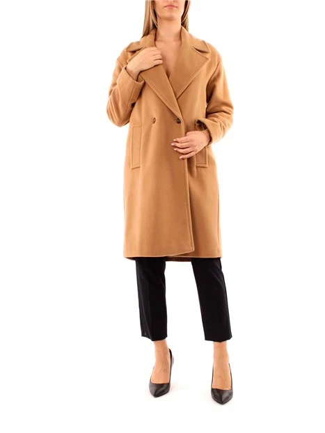 CAPPOTTO LUNGO DOPPIOPETTO DONNA BEIGE