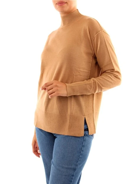 MAGLIA DOLCEVITA IN MISTO LANA DONNA BEIGE