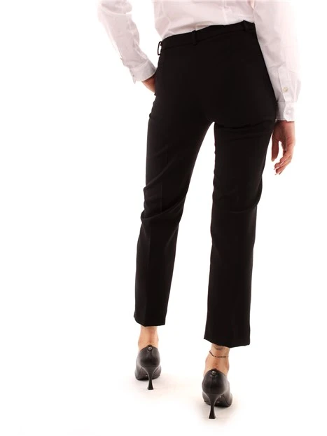 PANTALONI CHINO CON SPACCHI DONNA NERO