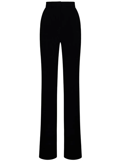PANTALONI A ZAMPA CON TASCHE DONNA NERO