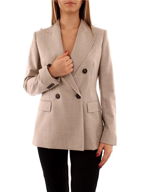 GIACCA BLAZER DOPPIOPETTO DONNA BEIGE