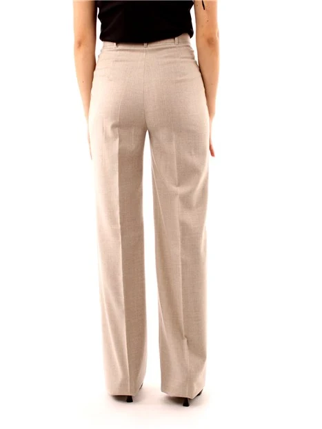 PANTALONI PALAZZO IN LANA DONNA GRIGIO