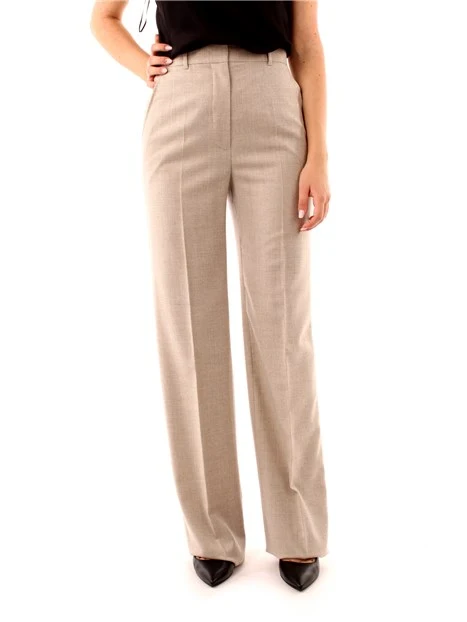 PANTALONI PALAZZO IN LANA DONNA GRIGIO