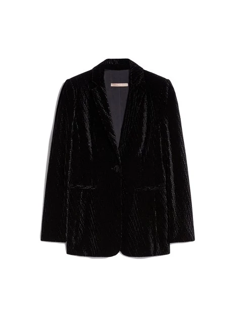 GIACCA BLAZER IN VELLUTO DONNA NERO