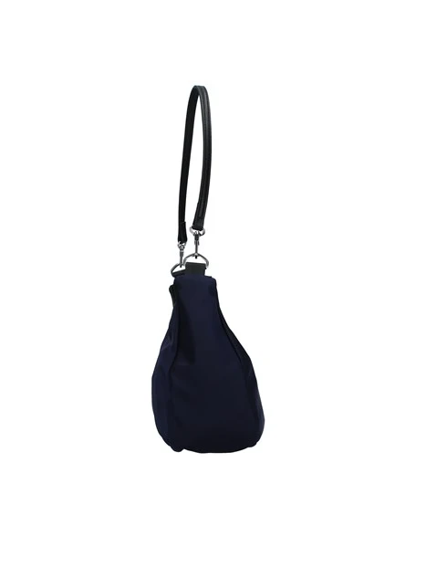 BORSA A SPALLA HUNTER A MEZZALUNA DONNA BLU NERO