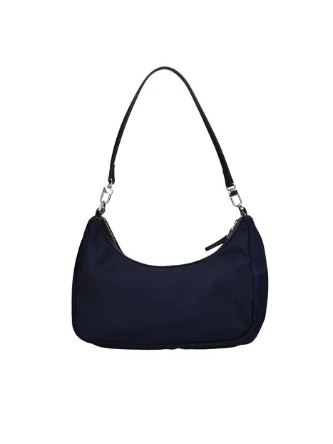 BORSA A SPALLA HUNTER A MEZZALUNA DONNA BLU NERO