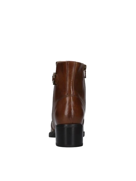 TRONCHETTI CON FINTO CINTURINO DONNA CUOIO