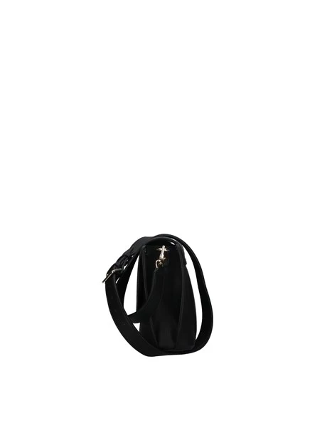 BORSA A TRACOLLA MERIDIAN FLAP IN ECOPELLE DONNA NERO