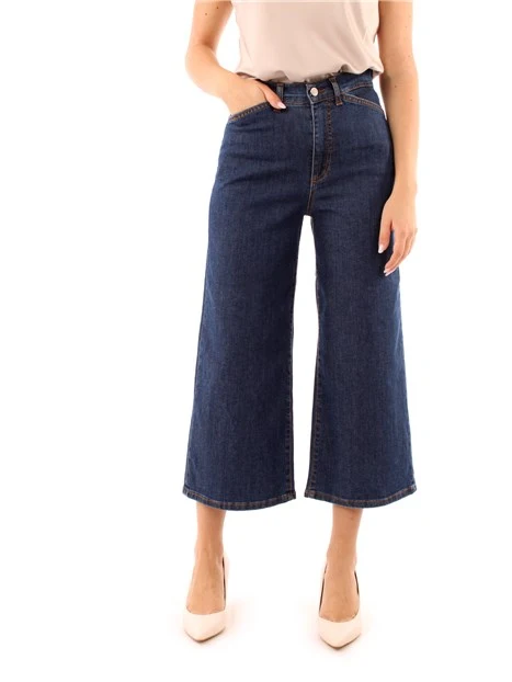 JEANS CROPPED DONNA BLU