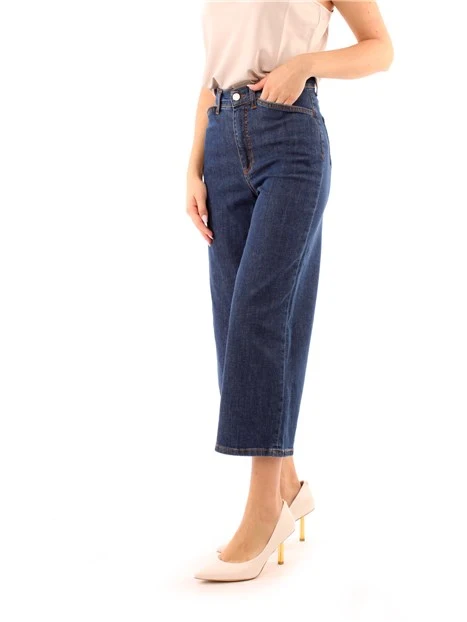 JEANS CROPPED DONNA BLU