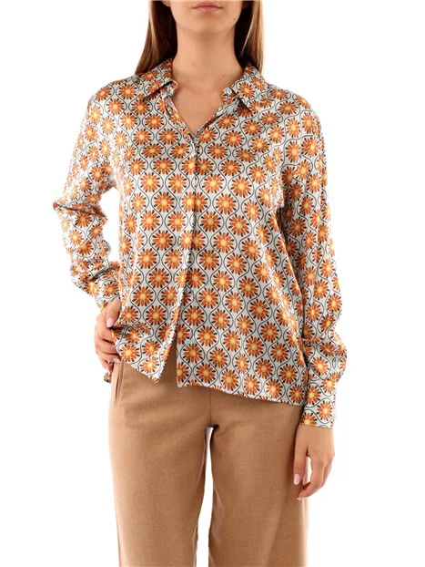 CAMICIA CON MARGHERITE DONNA CELESTE