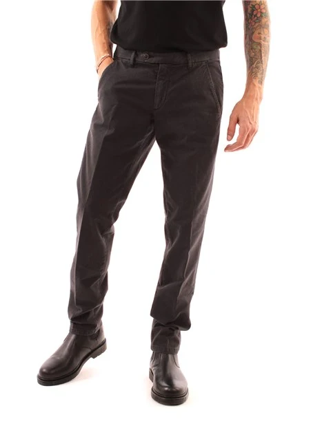 PANTALONI CHINO NEW ROLF IN COTONE UOMO NERO