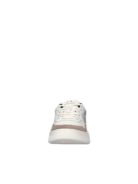 SNEAKERS CON LOGO RICAMATO UOMO BIANCO