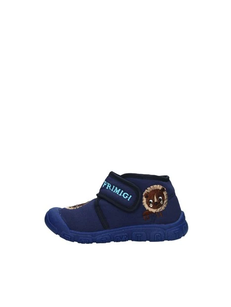 PANTOFOLE LEONE CON STRAPPO BAMBINO BLU