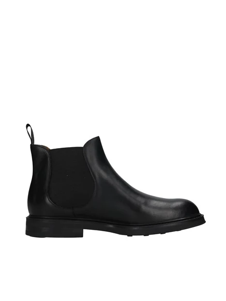 STIVALETTI CHELSEA IN PELLE UOMO NERO