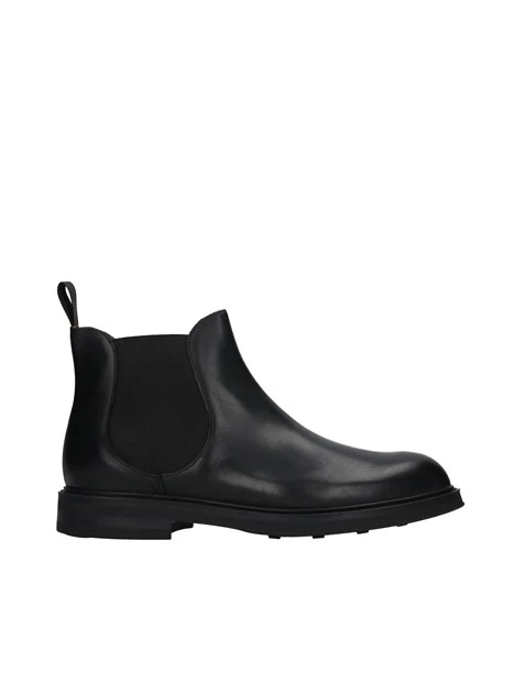 STIVALETTI CHELSEA IN PELLE UOMO NERO