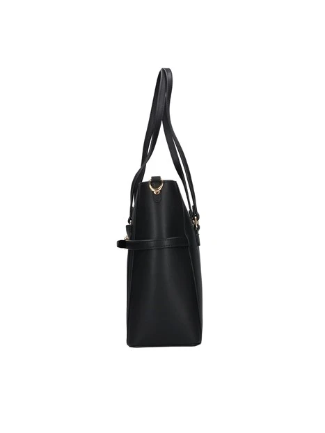 BORSA A SPALLA LADY SHOPPING IN ECOPELLE DONNA NERO