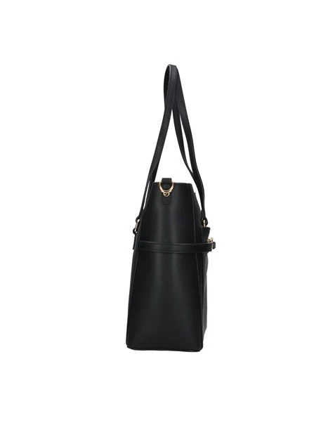 BORSA A SPALLA LADY SHOPPING IN ECOPELLE DONNA NERO