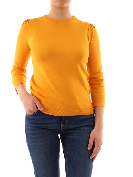 MAGLIA GIROCOLLO IN FILATO DI VISCOSA DONNA GIALLO