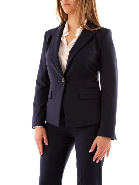 GIACCA BLAZER MONOPETTO DONNA BLU NOTTE