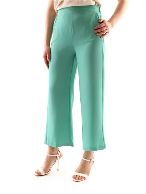 PANTALONI CROPPED DONNA TURCHESE