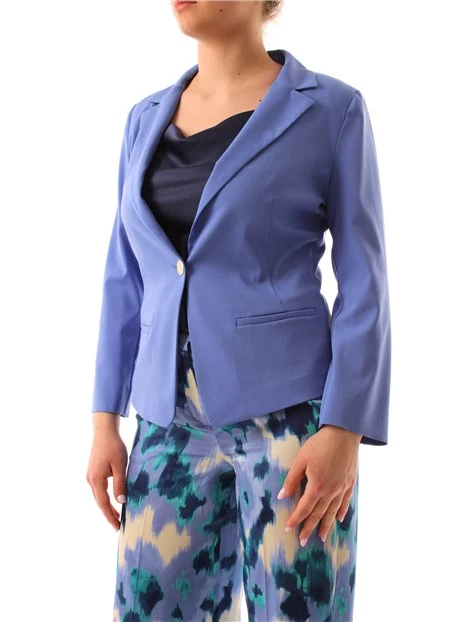 GIACCA BLAZER MONOPETTO DONNA LILLA