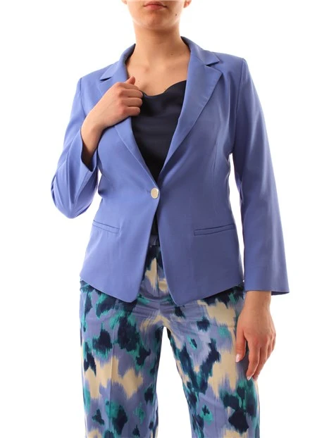 GIACCA BLAZER MONOPETTO DONNA LILLA