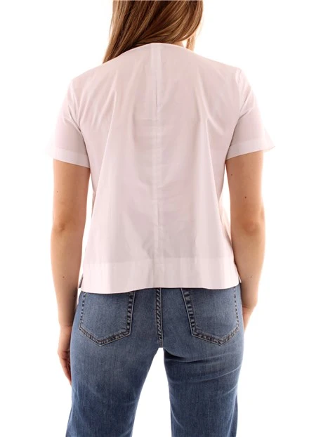 BLUSA IN COTONE DONNA BIANCO