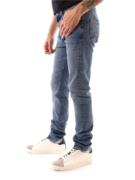 JEANS SLIM FIT BLEECKER IN MISTO COTONE UOMO BLU